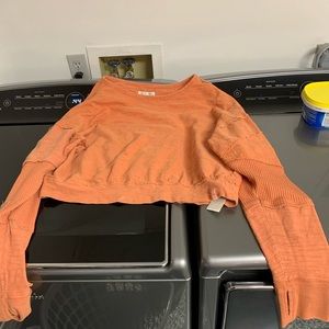 Women’s We The Free Crop Top Sweater Sweatshirt, Size Large